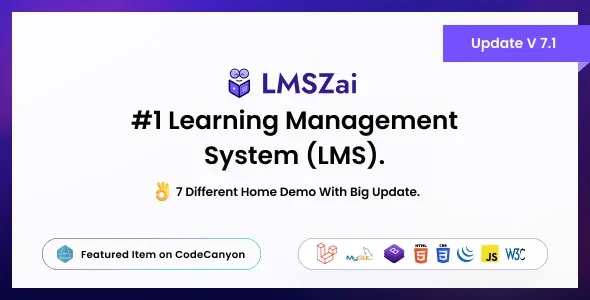 LMSZAI v7.1 - Learning Management System (Saas)