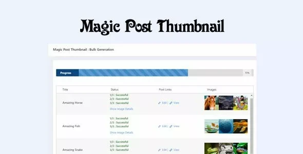 Magic Post Thumbnail Pro v4.0.6 - Automatic Thumbnails for WordPress Pages