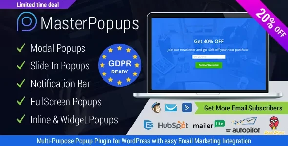 Master Popups v3.9.4 - Popup Plugin for WordPress & Popup Editor