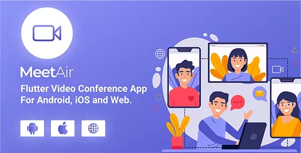 MeetAir v1.2.2 - iOS and Android Video Conference App for Live Class, Meeting, Webinar, Online Training