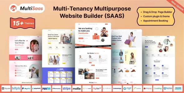 MultiSaas v2.4.0 - Multi-Tenancy Multipurpose Website Builder (Saas)