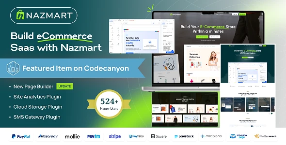 Nazmart v3.0.3 - Multi-Tenancy eCommerce Platform (SAAS)