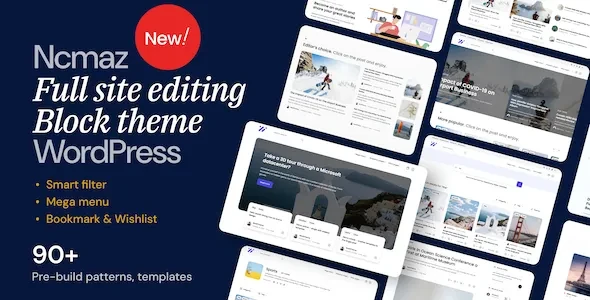 Ncmaz v2.1.2 - News Magazine Full Site Editing WordPress Block Theme