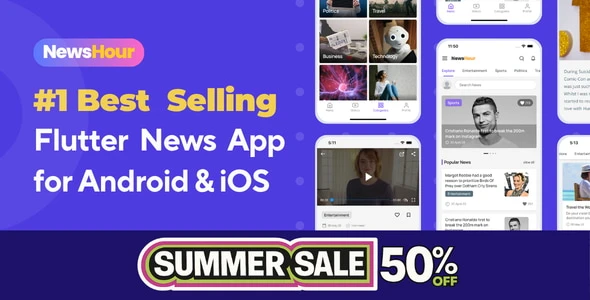 News Hour v6.0.2 - Flutter News App for Android & iOS with Admin Panel