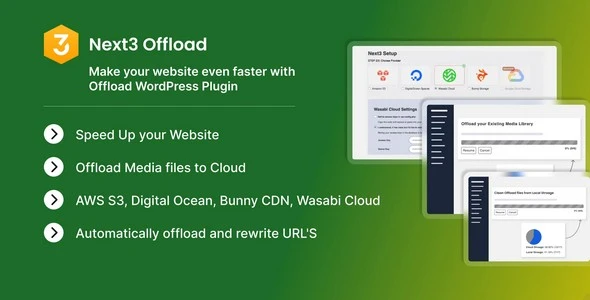 Next3 Offload v4.4.1 - WordPress offload Media Optimization Plugin
