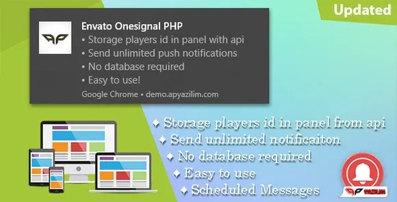 OneSignal v1.5 - PHP Push Notification Pane