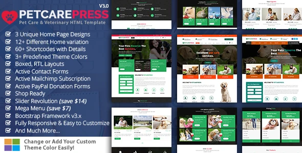 Petcare Press v3.0 - HTML Template