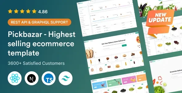 PickBazar v11.10.2 - React Ecommerce Template with React Hooks, Next JS, GraphQL & REST API