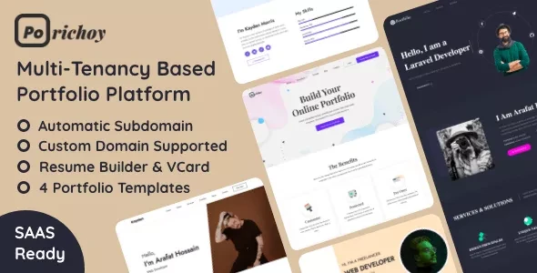 Porichoy v1.7 - Multitenancy Based Portfolio Builder Platform (SaaS)