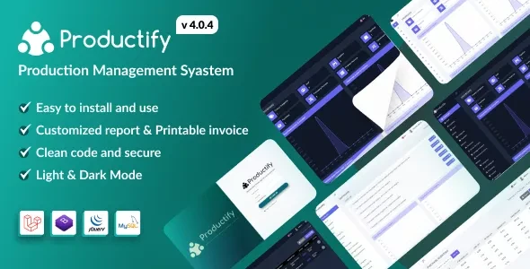 Productify v4.0.4 - Production Management System