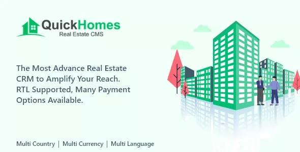 QuickHomes - Laravel Real Estate Agency Portal Multilingual