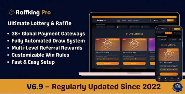 RaffKing v4.9 - Automated Lottery Platform