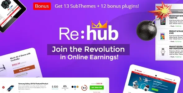 REHub v19.9.9.7 - Price Comparison, Multi Vendor Marketplace Wordpress Theme
