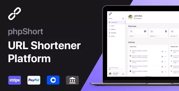phpShort v54 - URL Shortener Platform