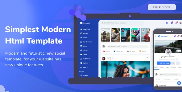 Simplest - Online Community HTML Template