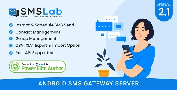 SMSLab v2.1 - Android Based SMS Gateway Server