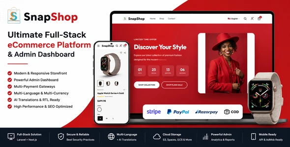 SnapShop - Ecommerce Full-stack Platform