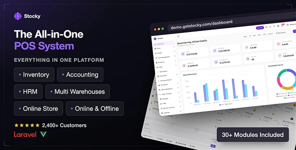 Stocky POS v5.6.0 - ERP, Inventory Management, Point of Sale & Invoicing