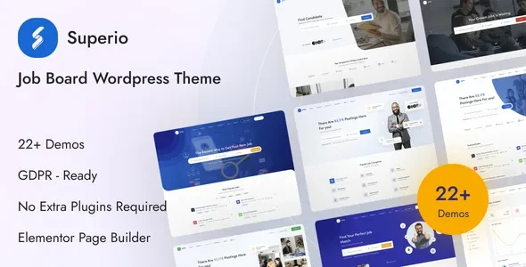 Superio v1.3.37 - Job Board WordPress Theme