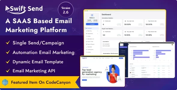 Swift Send v2.6 - Email Marketing and Campaign Management (SAAS Based)