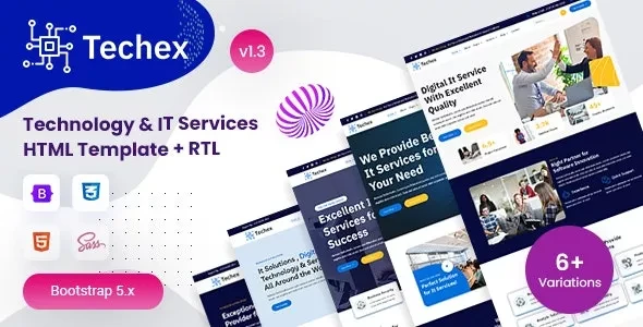 Techex v1.3 - Technology & IT Services Bootstrap 5 Template