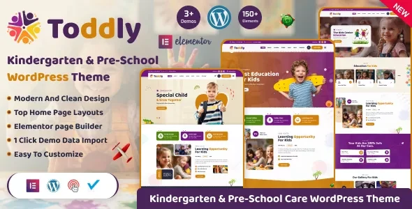 Toddly v1.1.2 - Kids & Kindergarten WordPress Theme