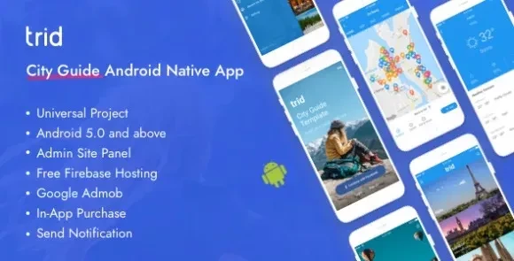 Trid v7.0 - City Travel Guide Android Native with Admin Panel, Firebase