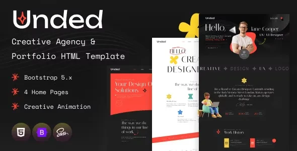  Unded - Creative Agency and Portfolio HTML Template