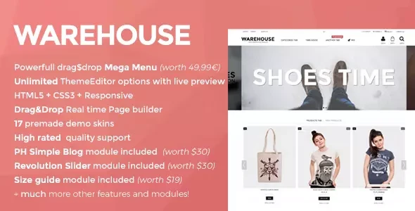 Warehouse - Prestashop Theme with Page Builder