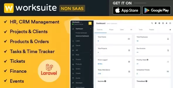 WORKSUITE v5.5.20 - HR, CRM and Project Management