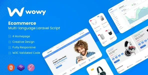 Wowy v1.30.9 - Multi-language Laravel eCommerce Script