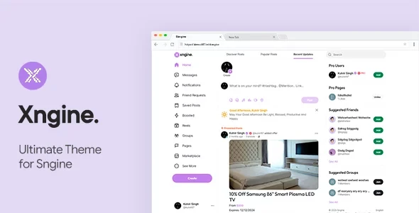 Xngine v1.7 - The Ultimate Sngine Theme
