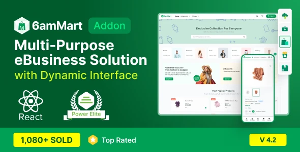 6amMart v4.2 - React User Website