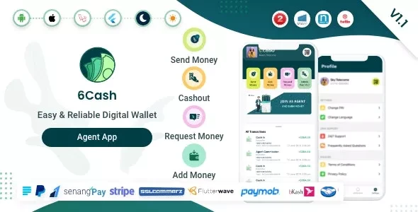 6Cash v1.1 - Agent App