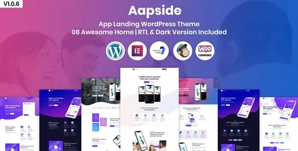 Aapside v3.1.0 - App Landing WordPress Theme