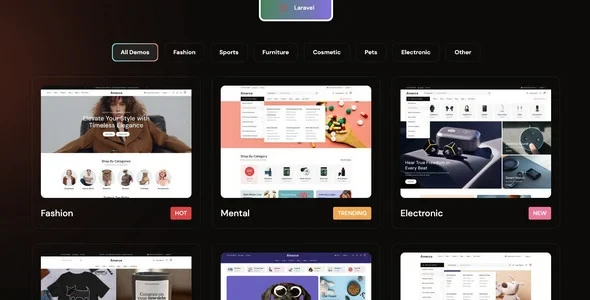 Amerce v1.1 - Multipurpose Ecommerce Laravel Script