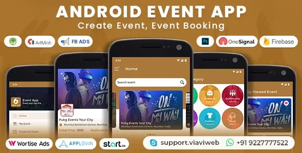 Android Event App (Create Event, Event Booking) v5.0