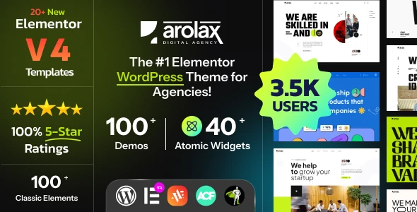 Arolax v5.0.0 - Creative Digital Agency Theme