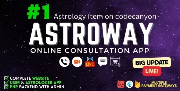 Astroway - Complete Astrology Consultation App with Chat, Calling, e-Puja, Shop & AI Chat