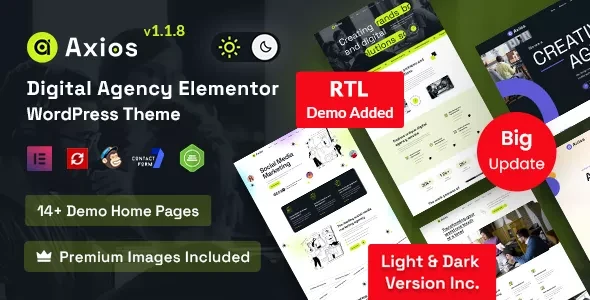 Axios v1.1.8 - Digital Agency WordPress Theme