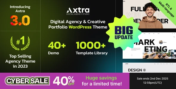 Axtra v3.0.3 - Digital Agency Creative Portfolio Theme