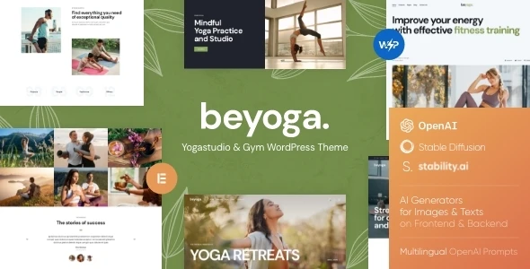 BeYoga v1.4.7 - Yoga Studio & Fitness Gym WordPress Theme