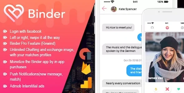 Binder v2.0.8 - Dating Clone App with Admin Panel - iOS