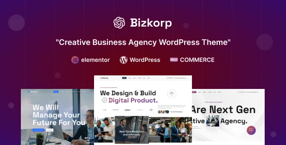 Bizkorp v1.0.3 - Creative Business Agency WordPress Theme