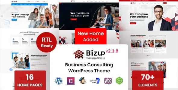 Bizup v2.1.8 - Business Consulting WordPress Theme