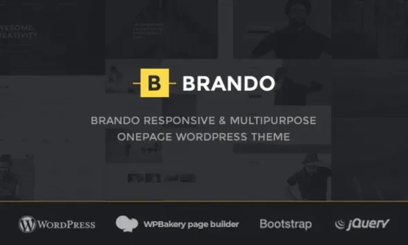 Brando Responsive and Multipurpose OnePage WordPress Theme v3.4
