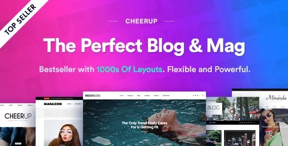 CheerUp v8.0.0 - Food, Blog & Magazine for WordPress