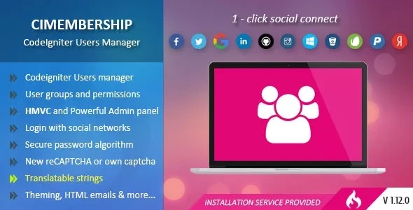 CIMembership v1.11.0 - CodeIgniter Users Manager