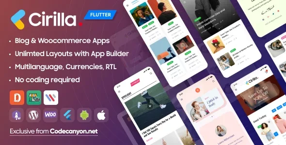 Cirilla v4.3.2 - Multipurpose Flutter App for Wordpress & Woocommerce