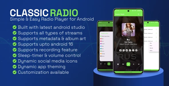 Classic Radio - Simple and Easy Radio Player for Android